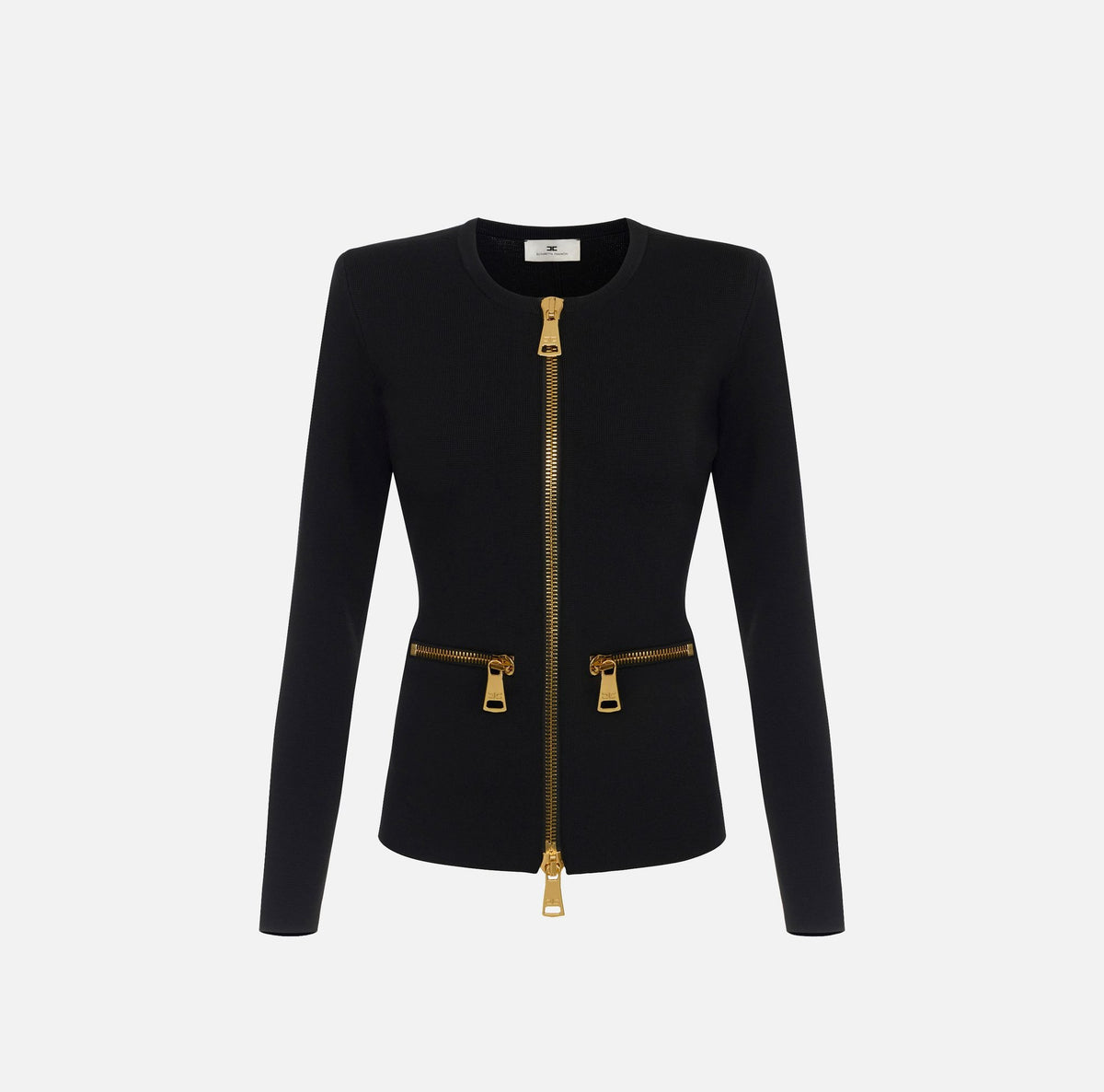 Cardigan in maglia con zip