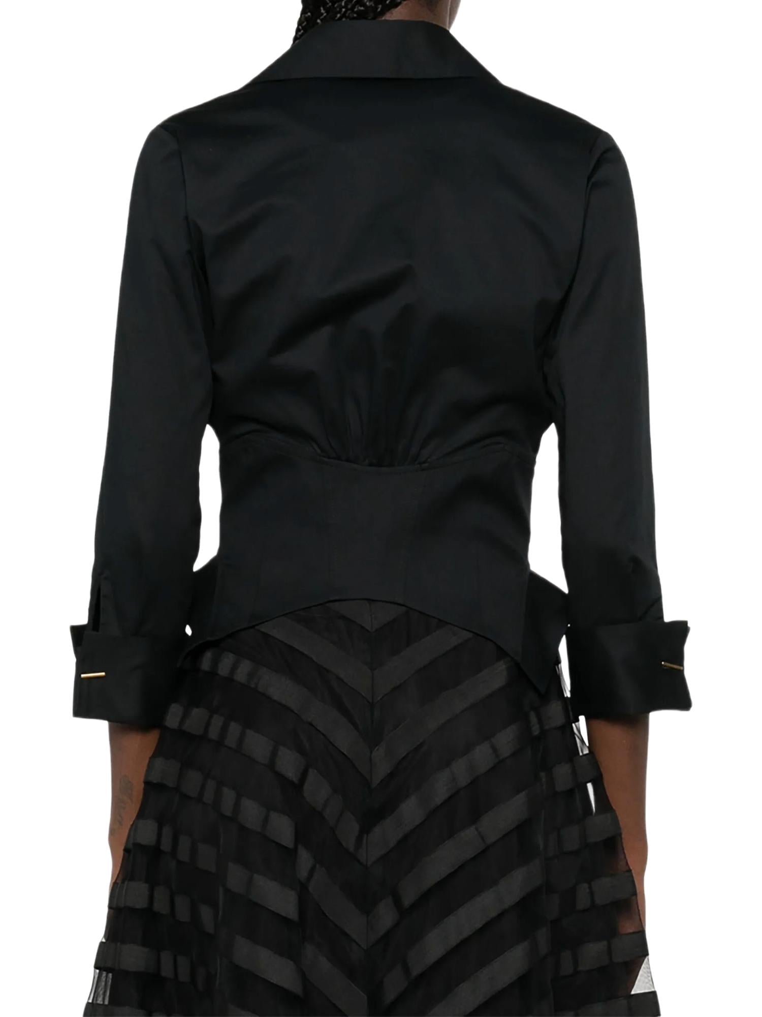 Elisabetta Franchi Camicia con ganci gioiello