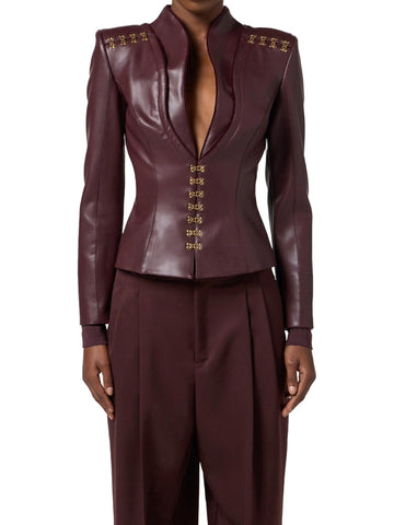 Elisabetta Franchi Veste avec crochets bijoux