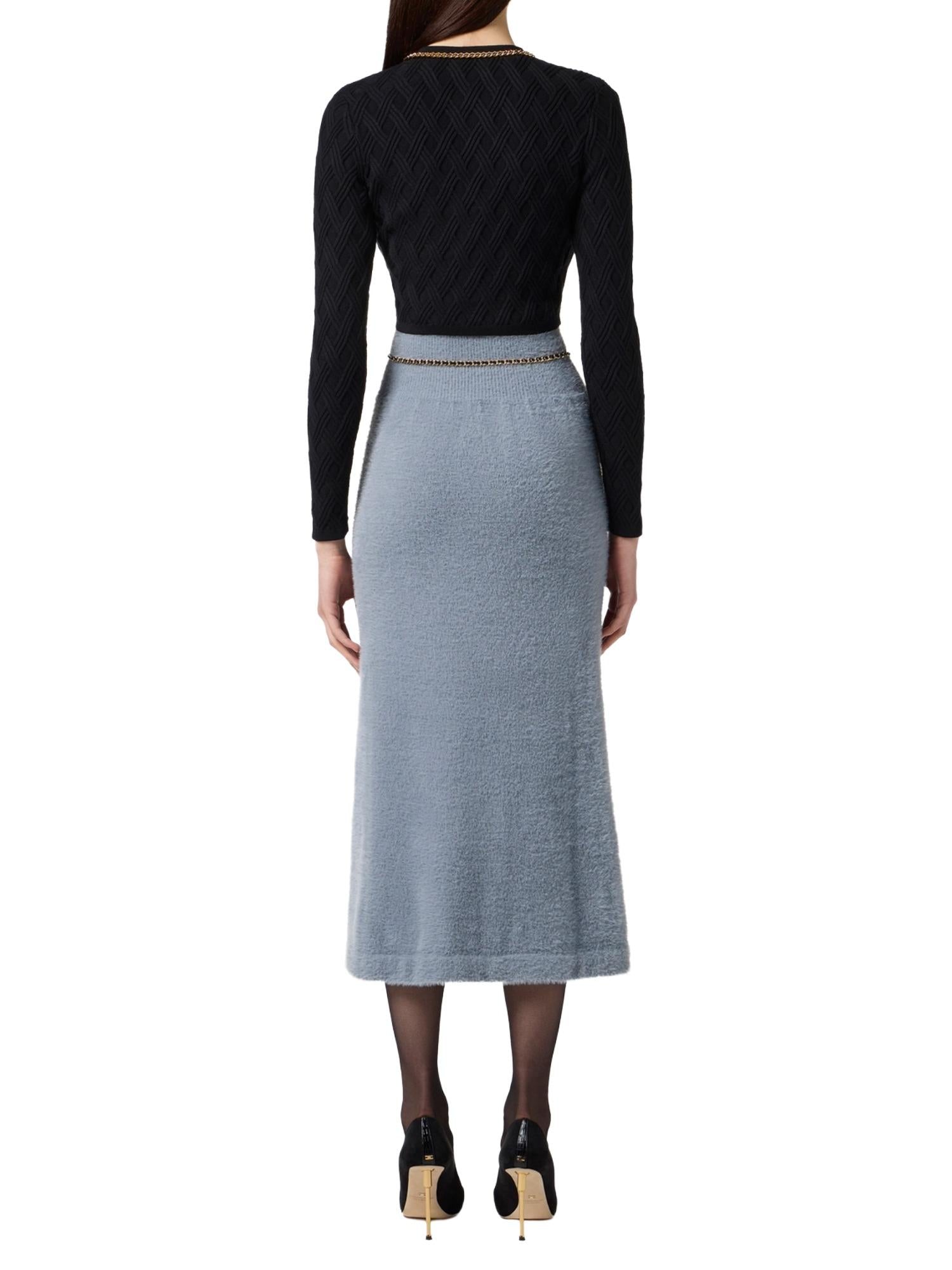 Elisabetta Franchi Cardigan in maglia a rombi