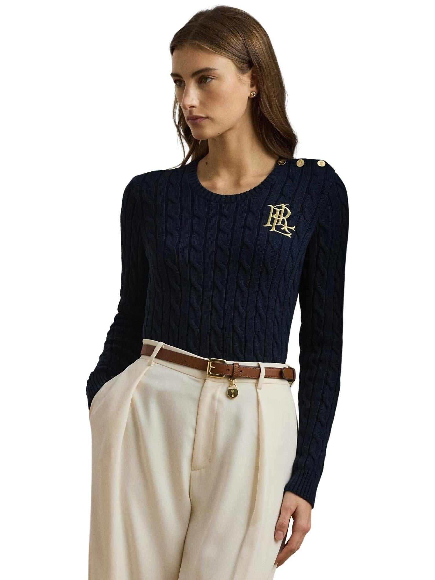 Lauren Ralph Lauren Maglia a trecce Montiva
