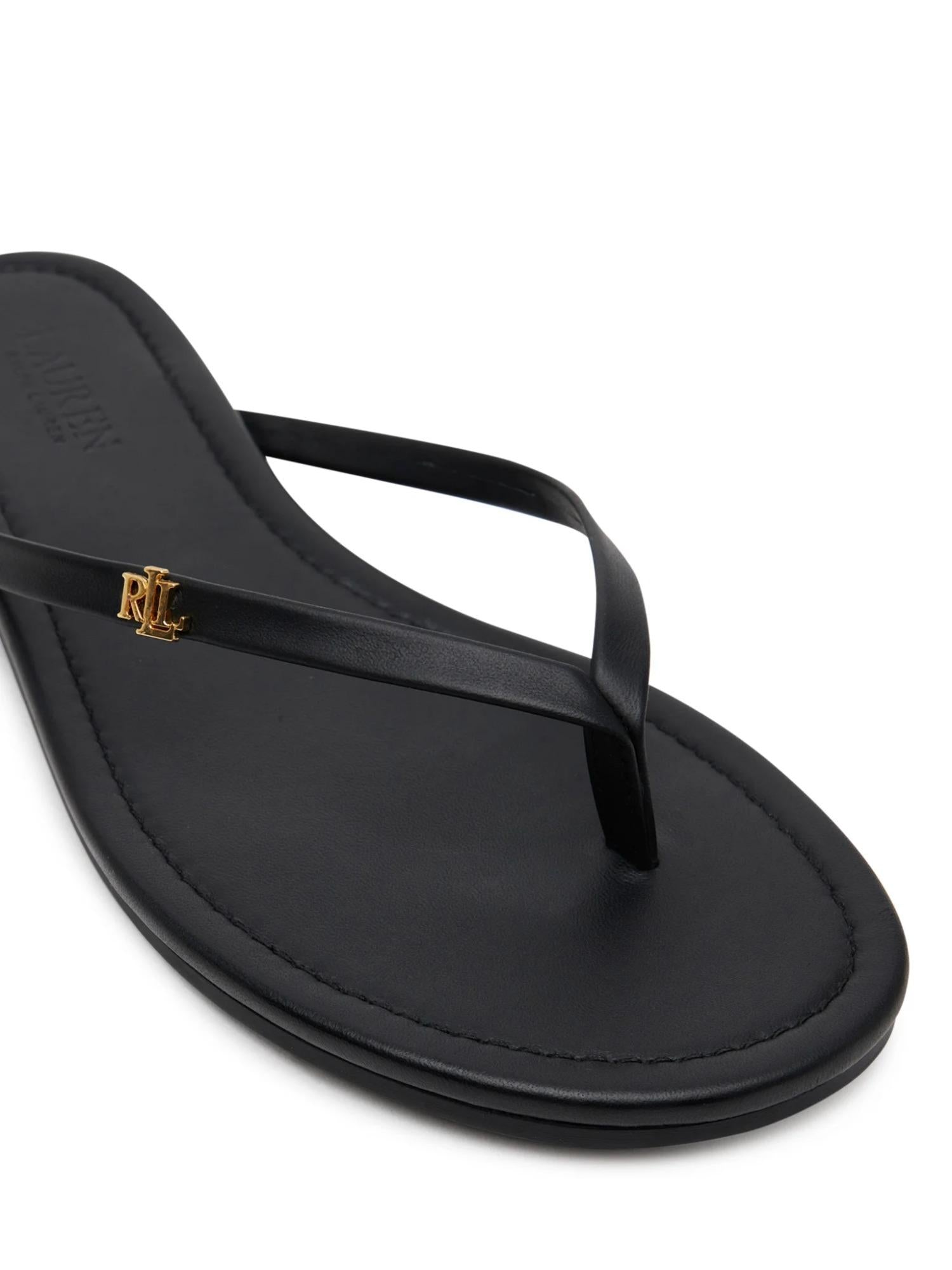 Lauren Ralph Lauren Infradito in pelle Raquel