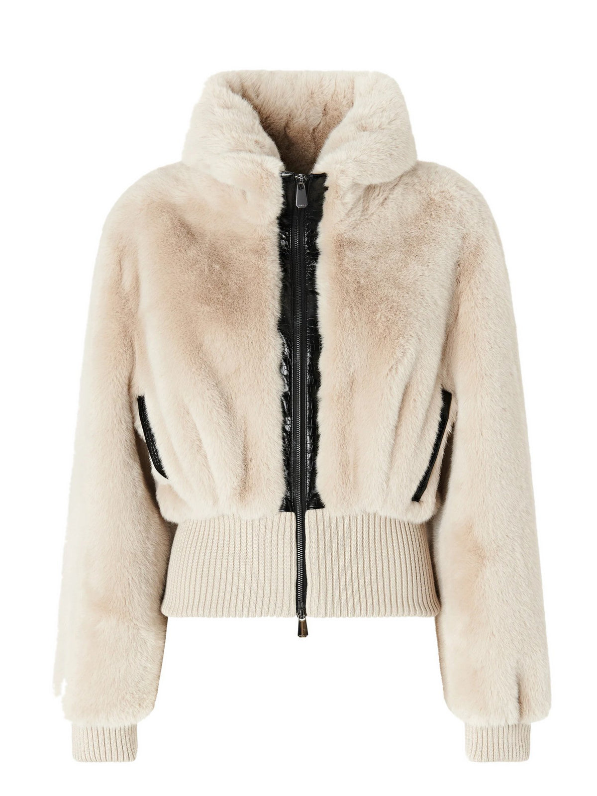 Bomber Corto in Tessuto Aspen
