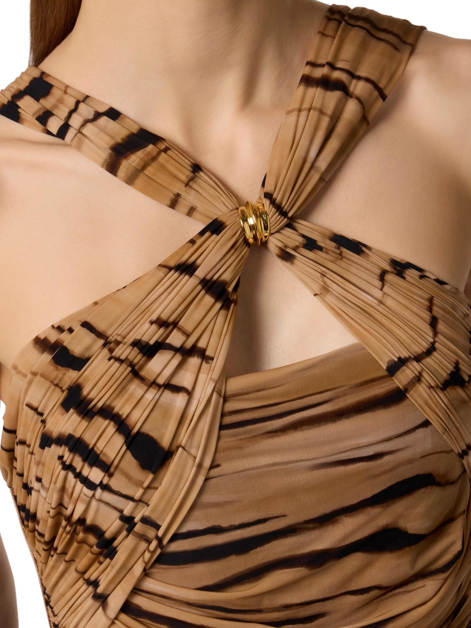 Elisabetta Franchi Body con stampa tigre