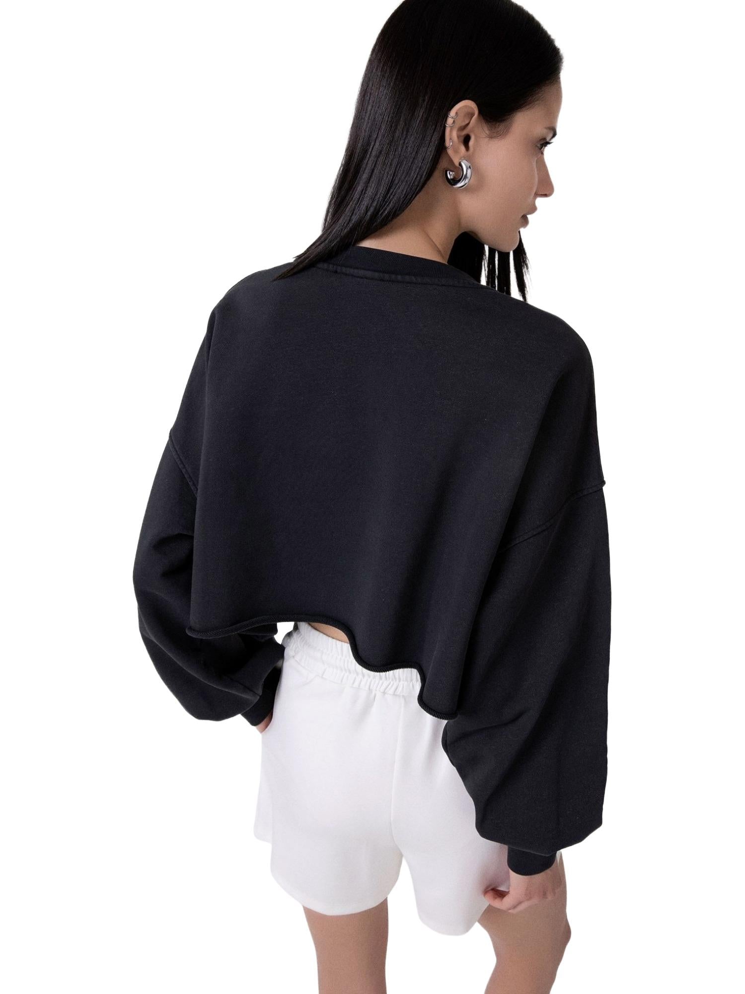 Hinnominate cropped sweatshirt met ronde hals