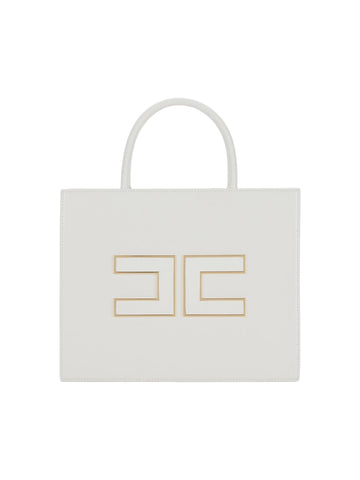 Elisabetta Franchi Borsa tote grande con logo