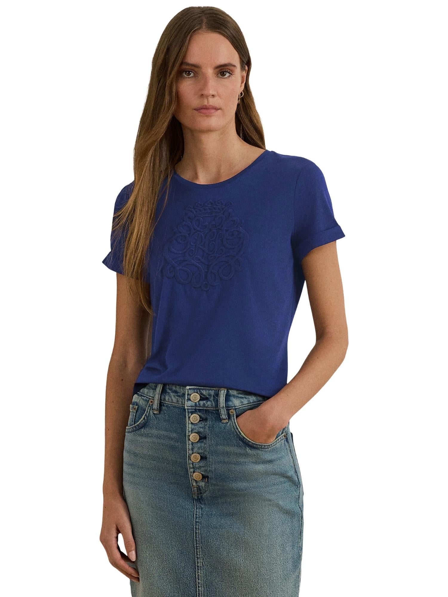 Lauren Ralph Lauren T-shirt con ricamo Hailly