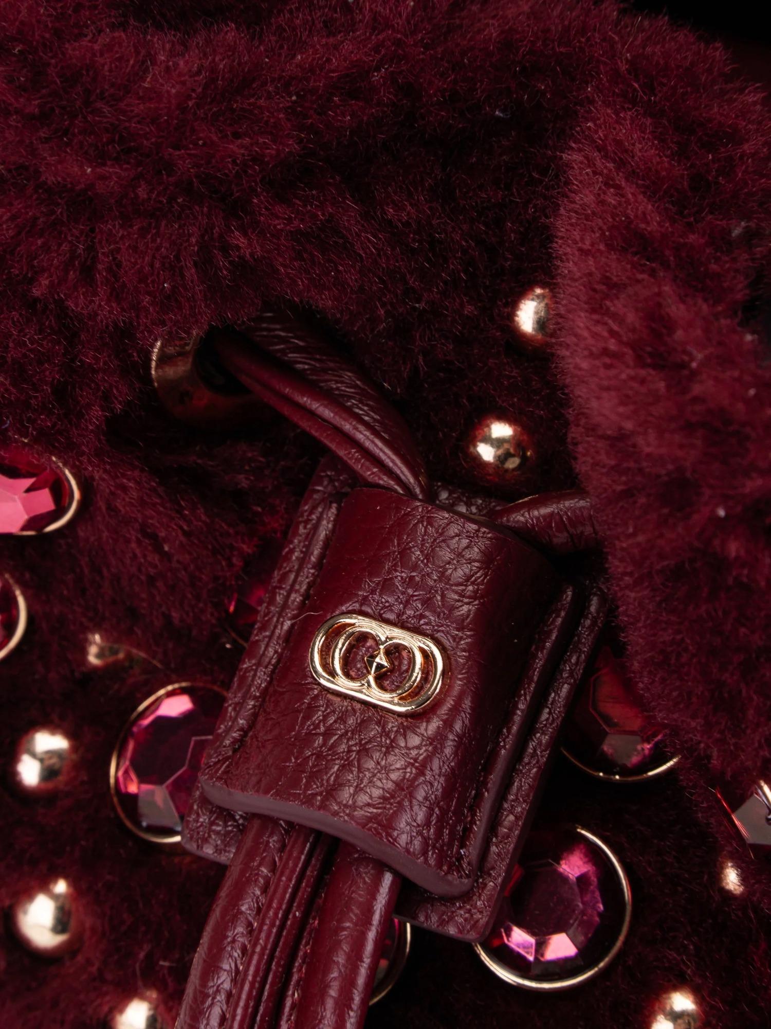 La Carrie Borsa a secchiello in ecopelliccia Andromeda Small