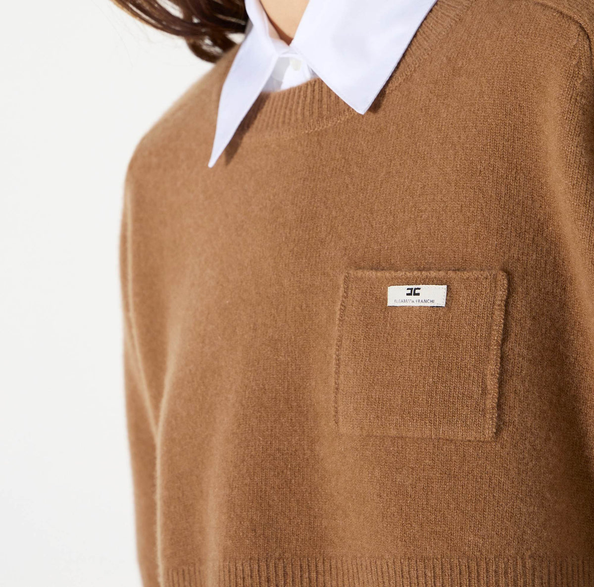 Top in lana e cashmere