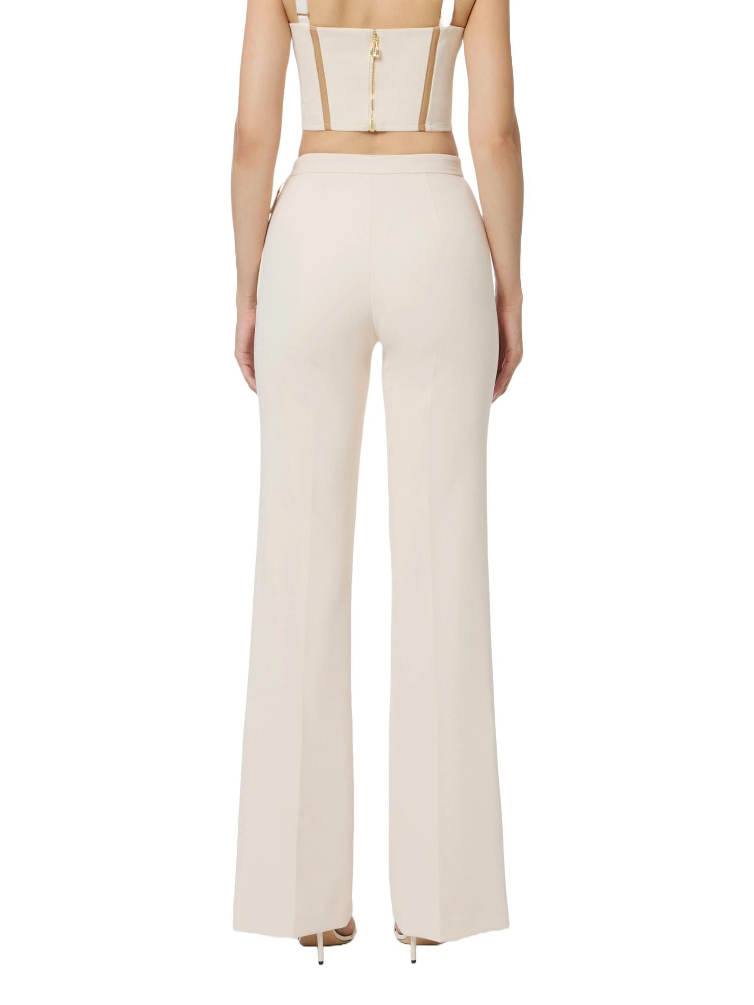 Elisabetta Franchi Pantalone a palazzo in crepe