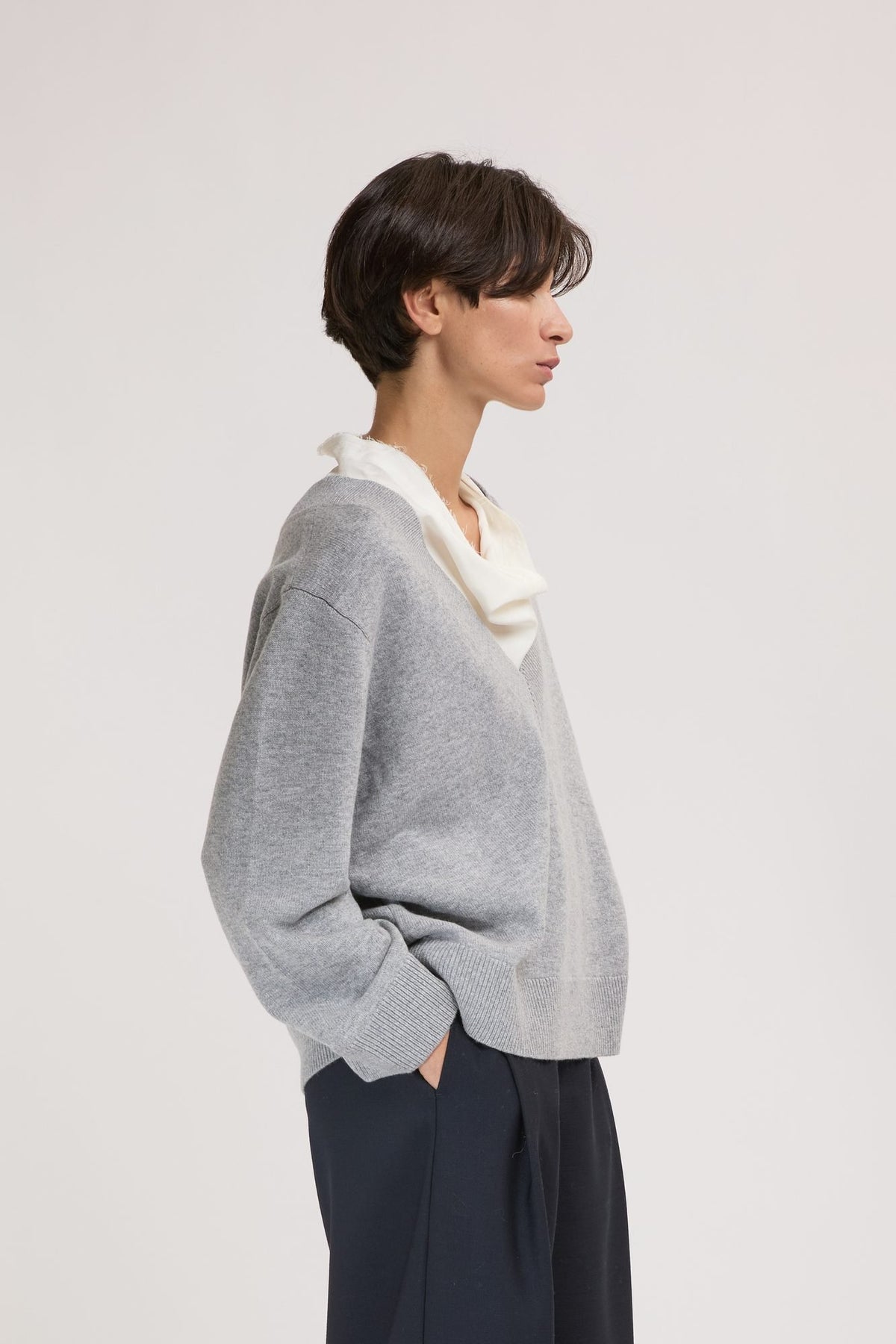 Maglione Over con Scollo a V