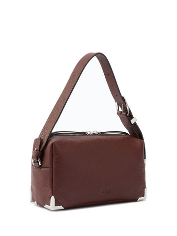 Borsa Bauletto a Spalla in Pelle con Logo Love Birds