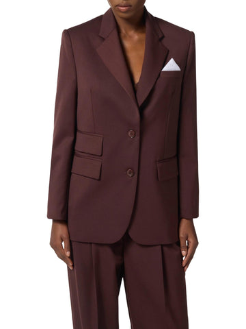 Elisabetta Franchi Giacca in frescolana con pochette