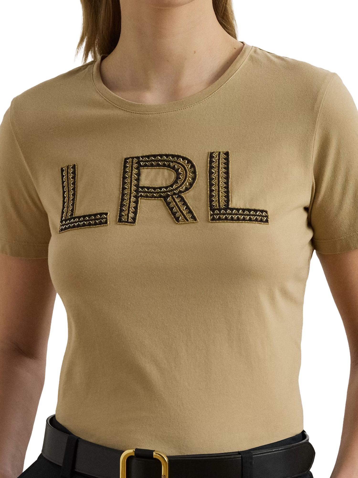 Lauren Ralph Lauren T-shirt con logo in perline Katlin