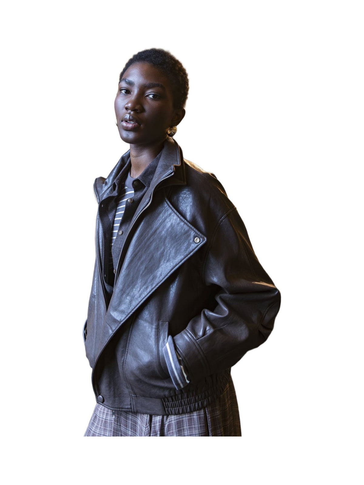 Giacca Oversize in Ecopelle