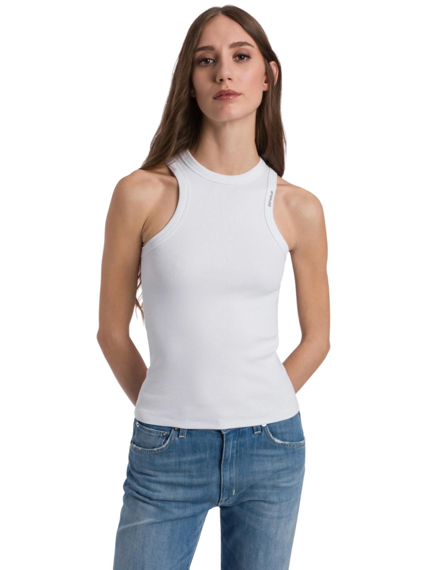 Dondup Canotta slim a costine