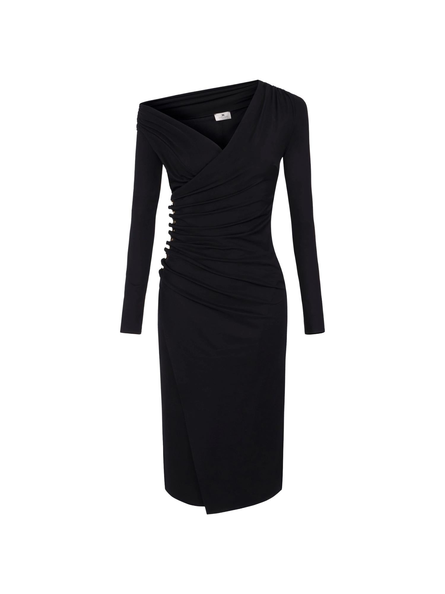 Elisabetta Franchi Abito con bottoni gioiello