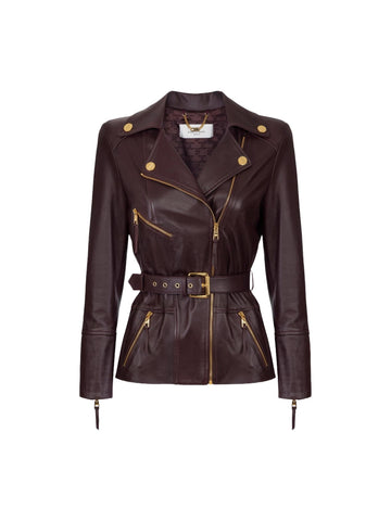 Elisabetta Franchi Giacca biker in pelle