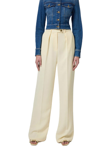 Elisabetta Franchi Pantalone in crepe con pinces