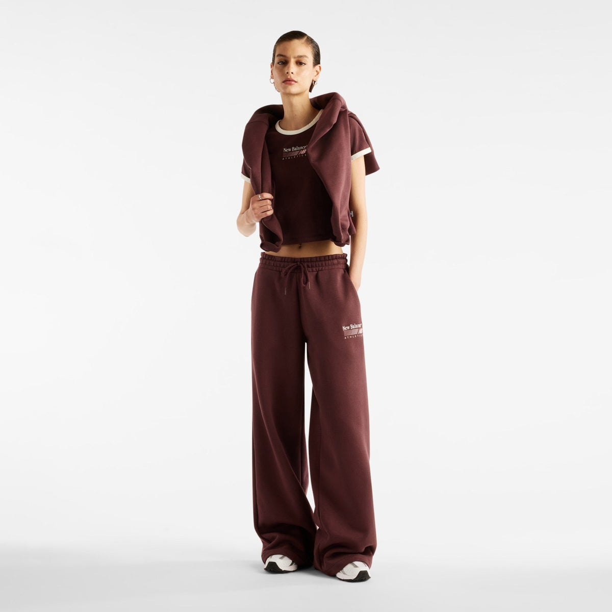 New Balance Pantalone Tuta Trackside Fleece