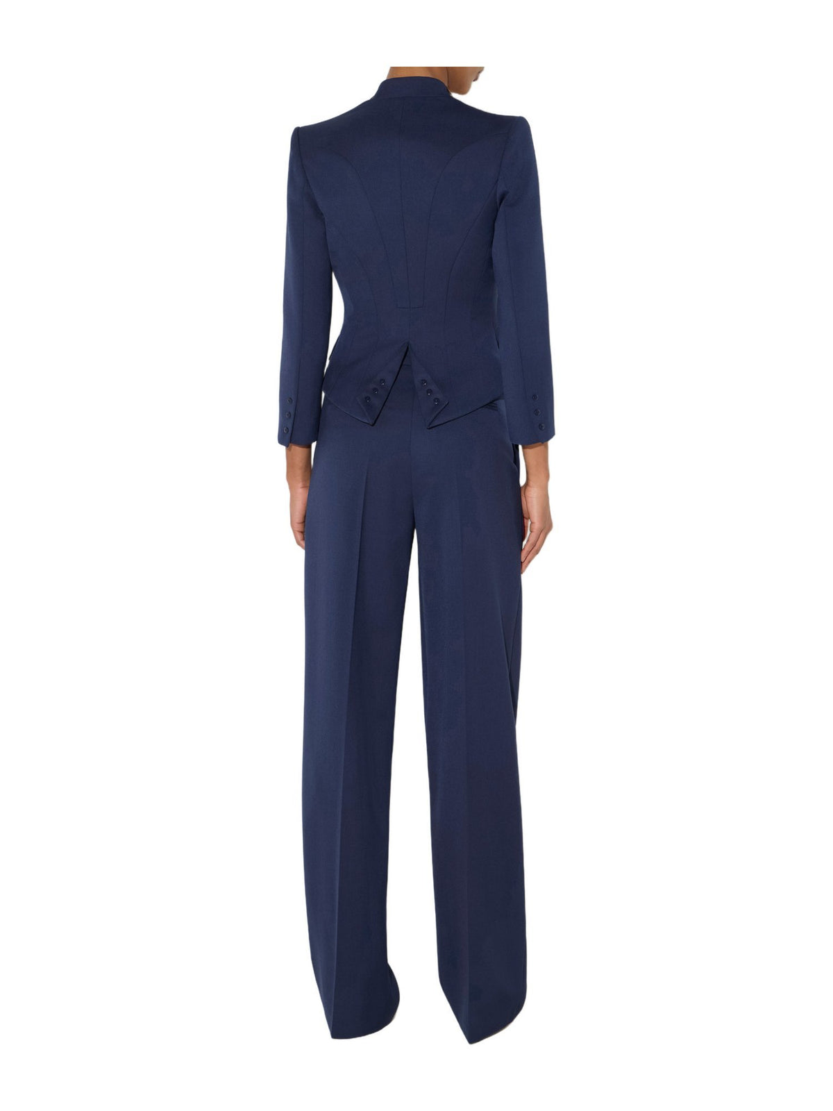 Giacca in gabardina con collo gioiello