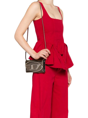Diesel Clutch portafoglio 1DR in pelle lucida