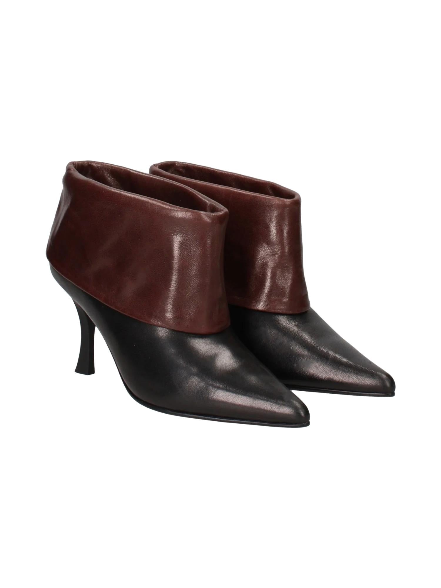 Marc Ellis Stivaletti con risvolto e tacco 6 cm