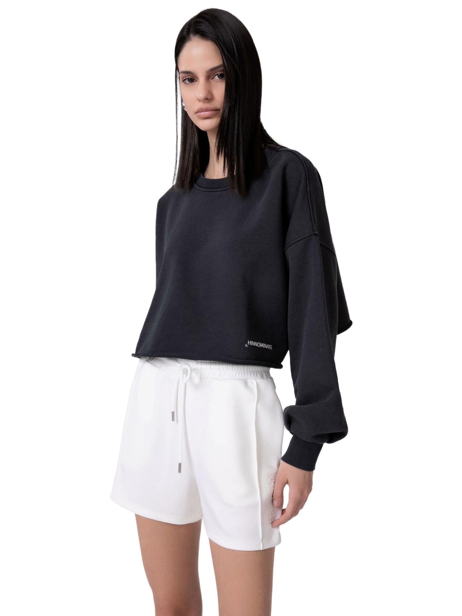 Hinnominate cropped sweater met ronde hals