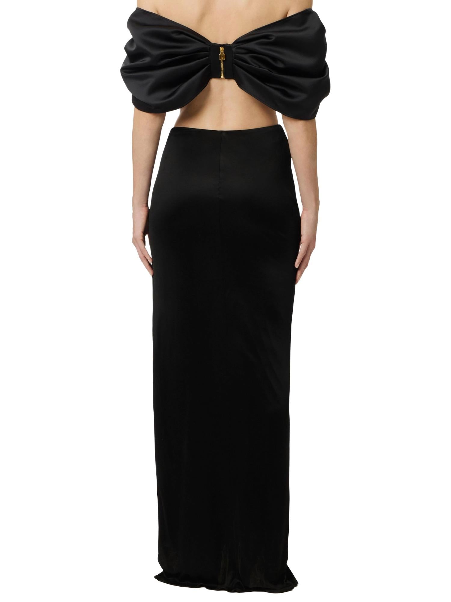 Elisabetta Franchi Gonna lunga con drappeggio