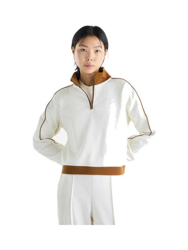 Felpa con zip 1/4 Sport Legacy Pique