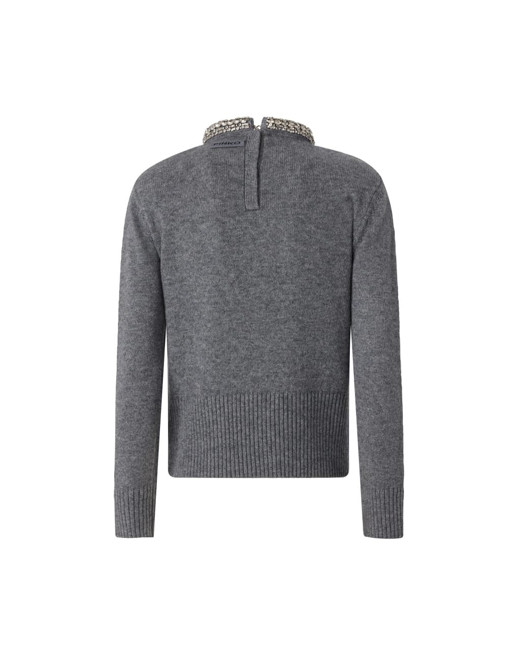 Pinko Maglia Slim con Ricamo di Castoni donna