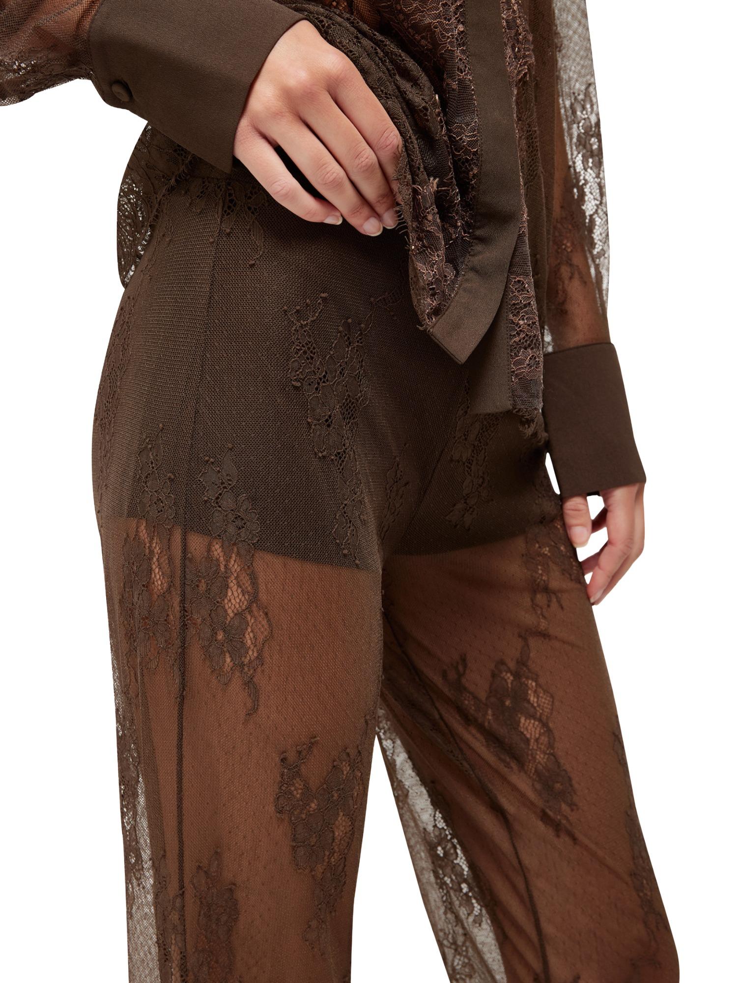 Blugirl Pantalone flare in pizzo smerlato