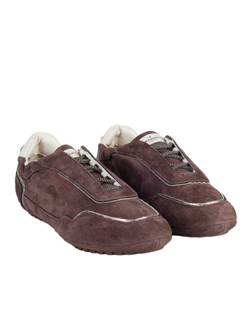 Sneaker Bassa in suede marrone