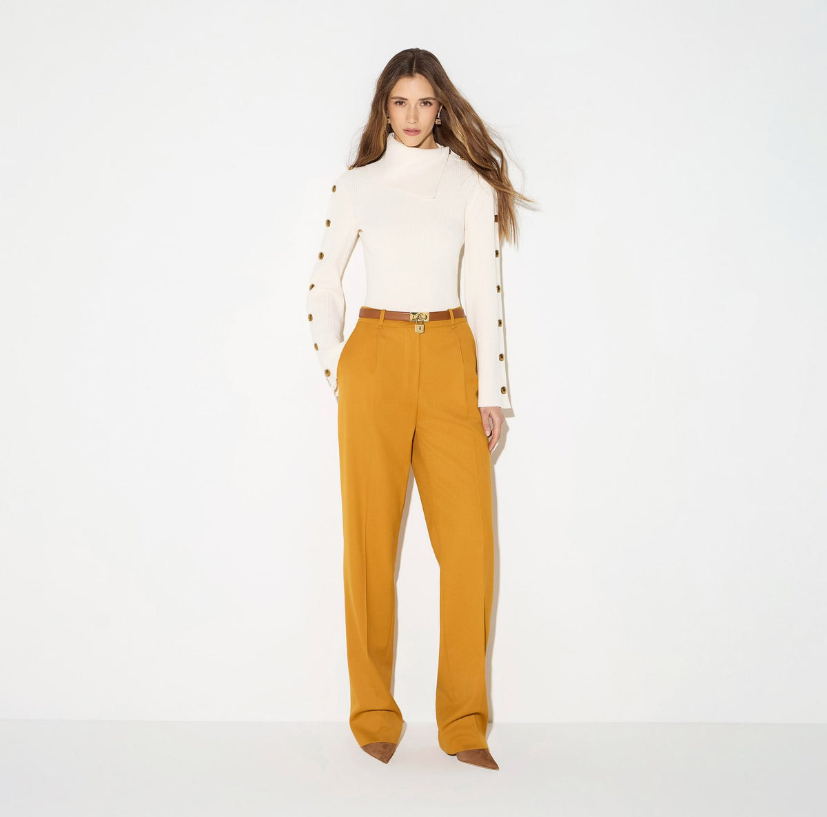 Pantaloni in gabardina