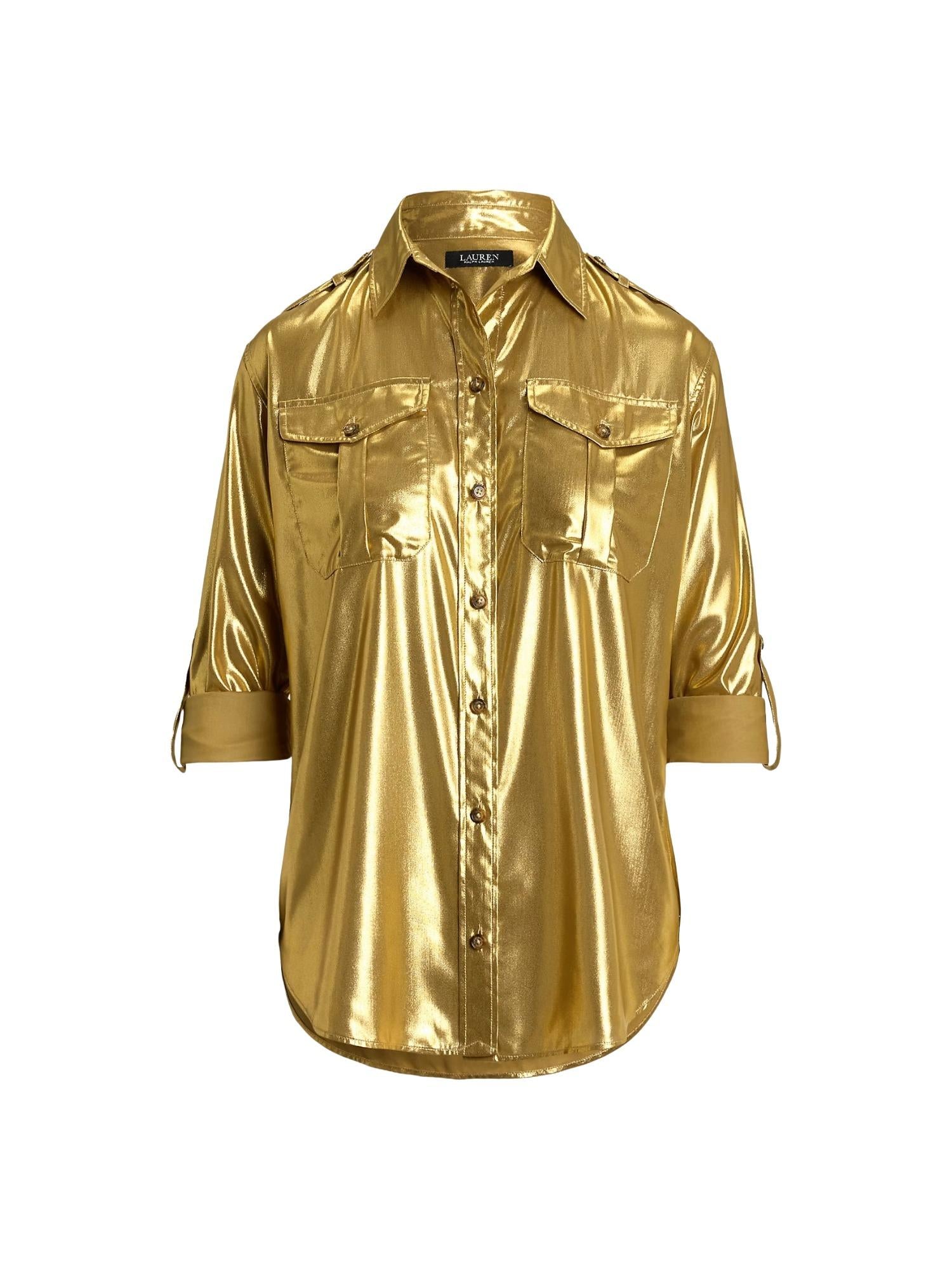 Lauren Ralph Lauren Camicia metallizzata Archibald