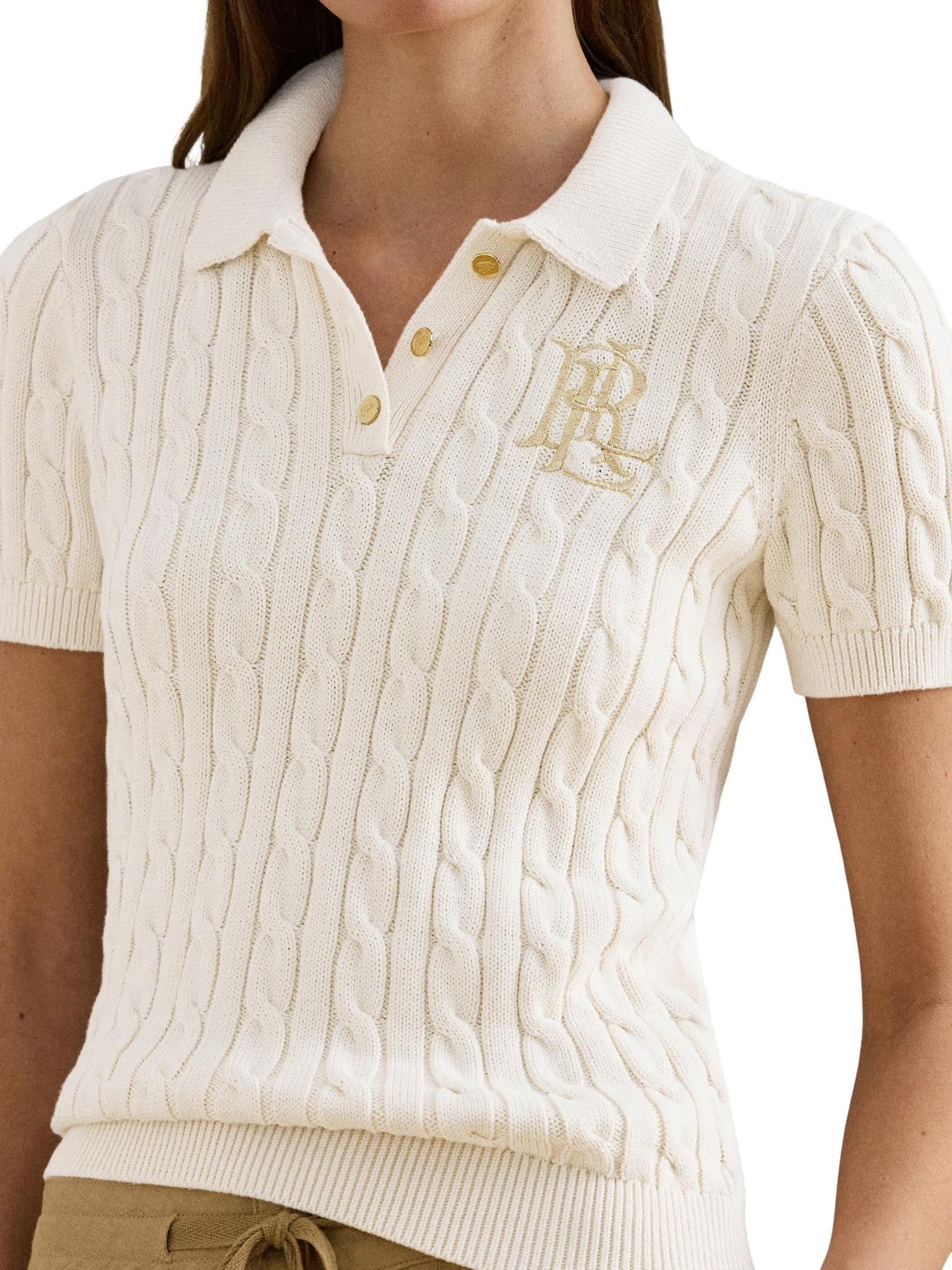 Lauren Ralph Lauren Kabelgebreide polo Natrissa