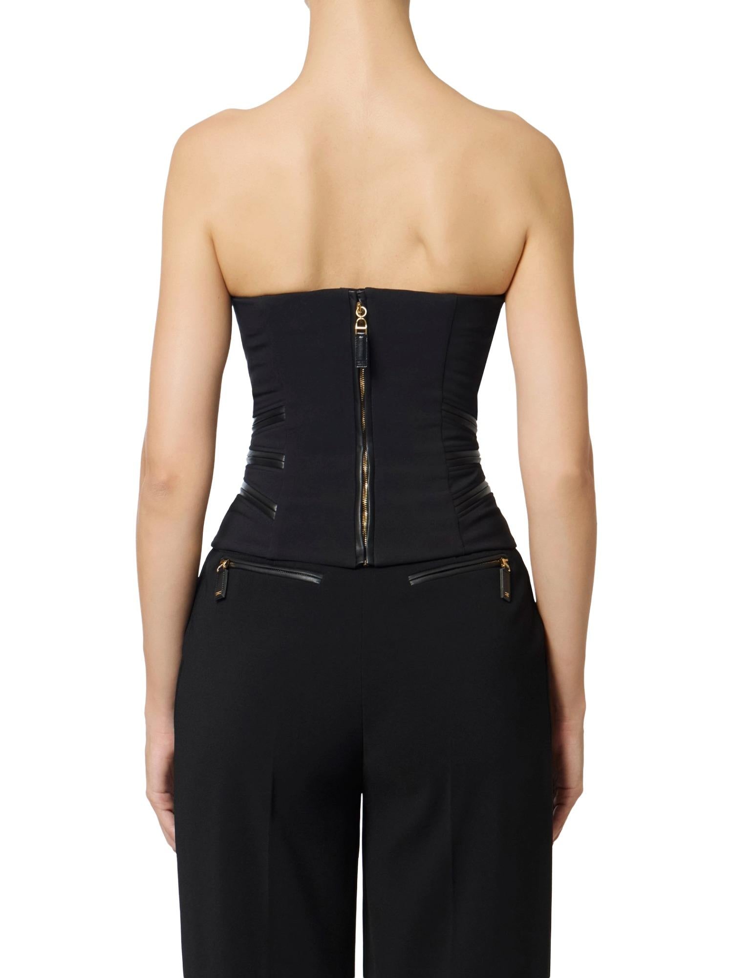Elisabetta Franchi Top con dettagli zip