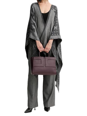Elisabetta Franchi Borsa media con logo in rilievo