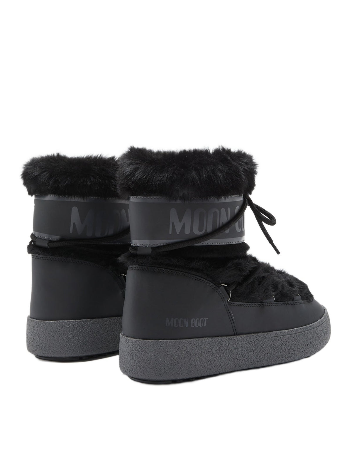 Stivale ltrack low faux fur bianco