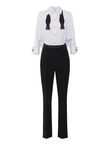 Elisabetta Franchi Tuta con camicia e pantalone