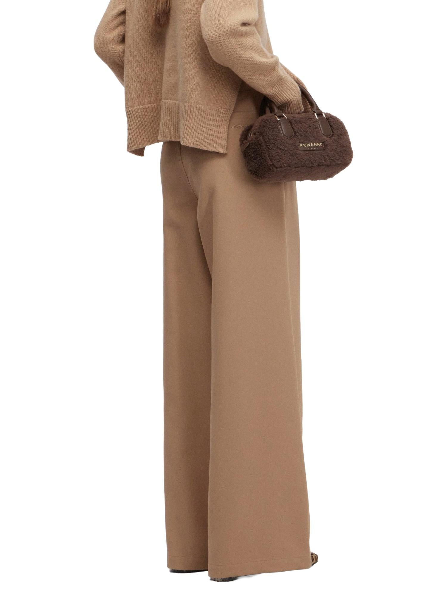 Ermanno Firenze Pantalone ampio con fibbie