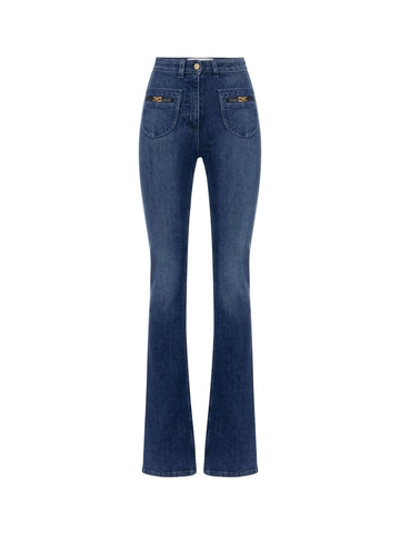 Elisabetta Franchi Jeans con logo gioiello