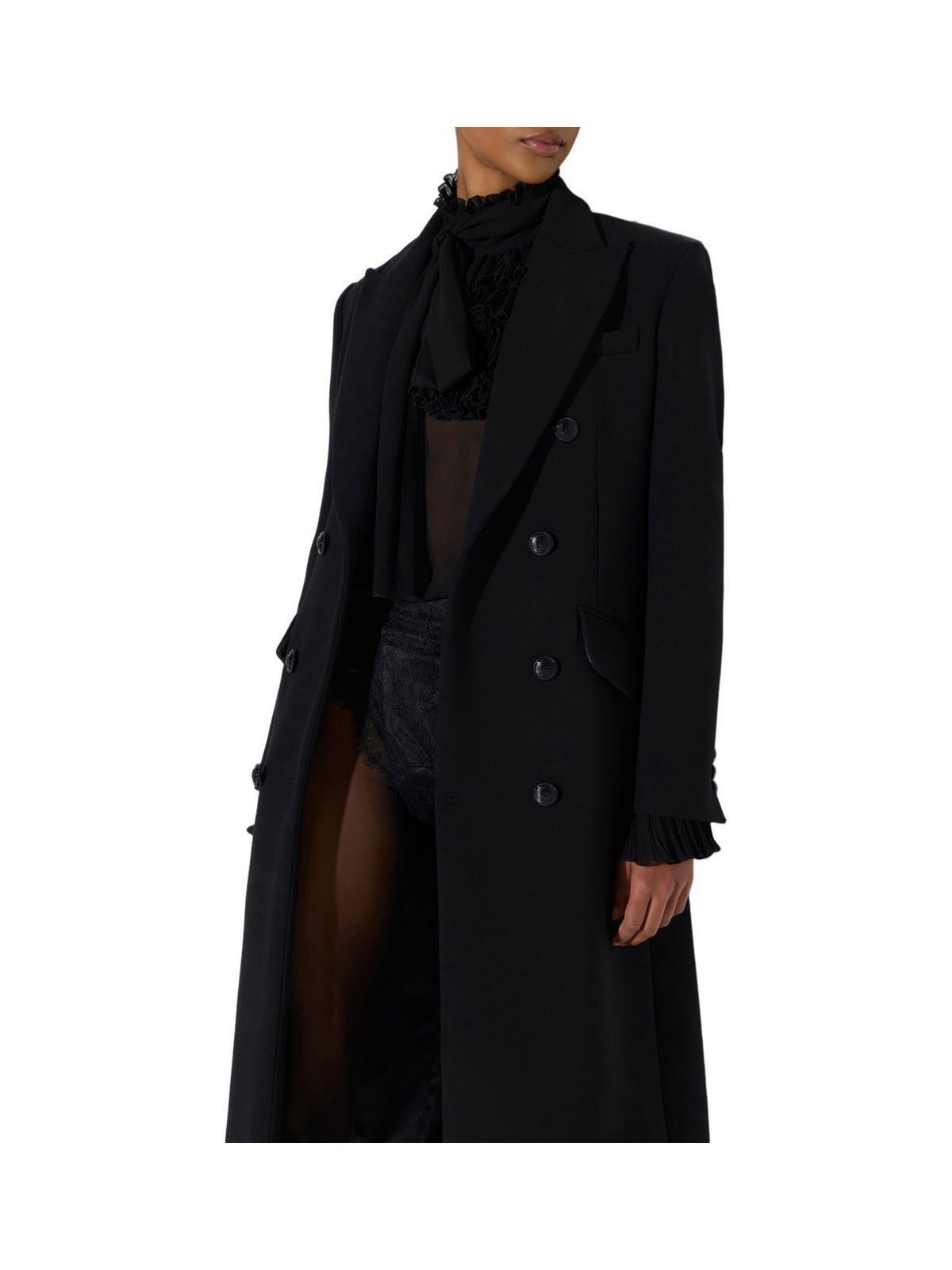 Cappotto in doppio crêpe