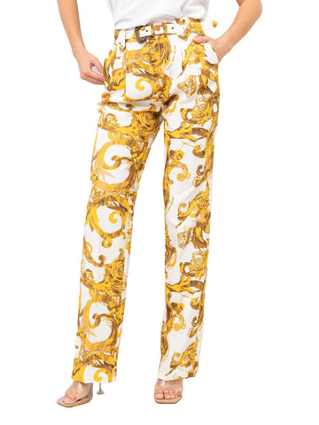 Versace Jeans Couture Pantalone con stampa Baroque