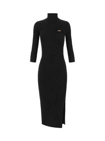 Elisabetta Franchi Abito a costine con taschino