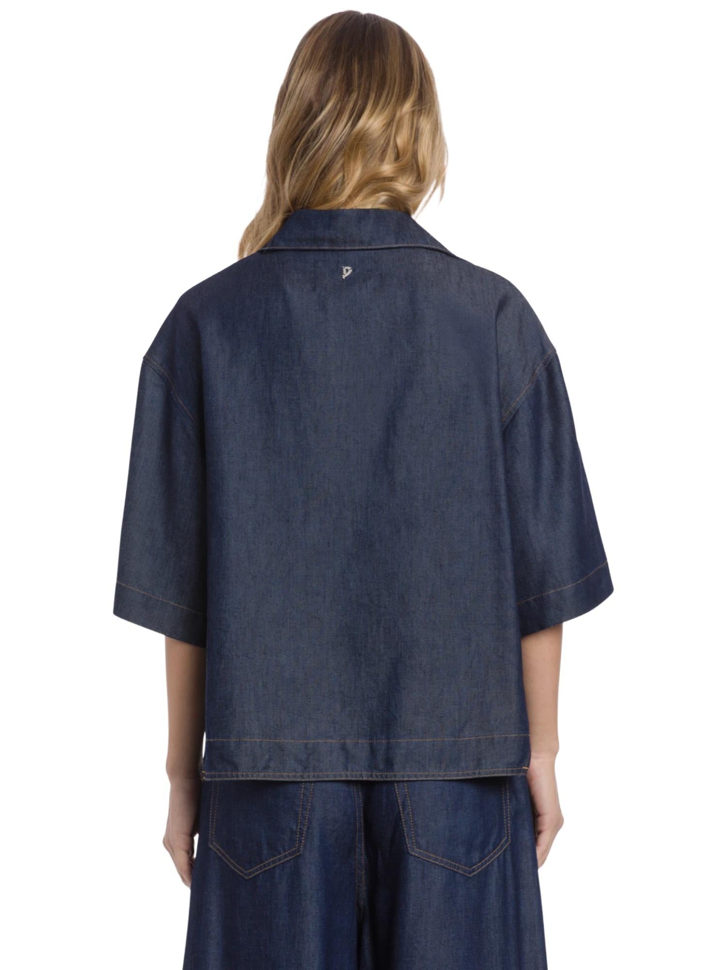 Dondup boxy-fit overhemd van denim