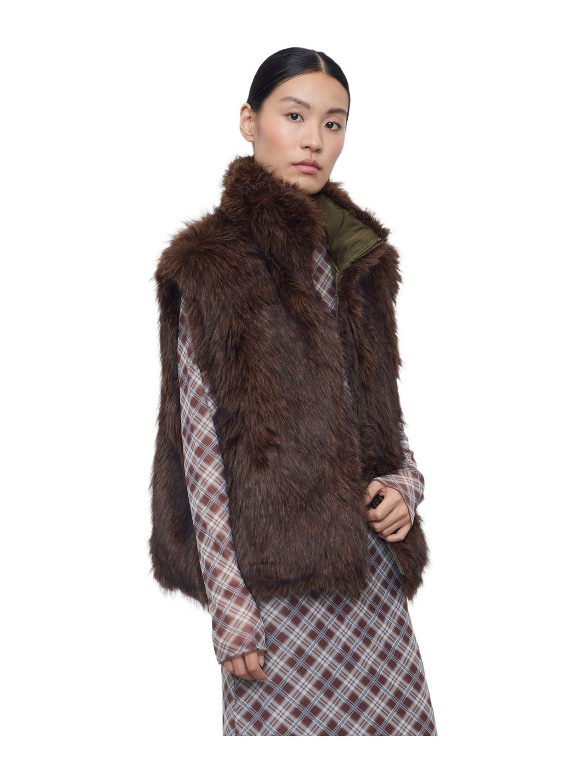 Gilet in Ecopelliccia Reversibile