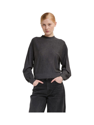 Maglione girocollo cropped