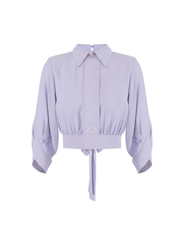 Elisabetta Franchi Camicia crop con fusciacca