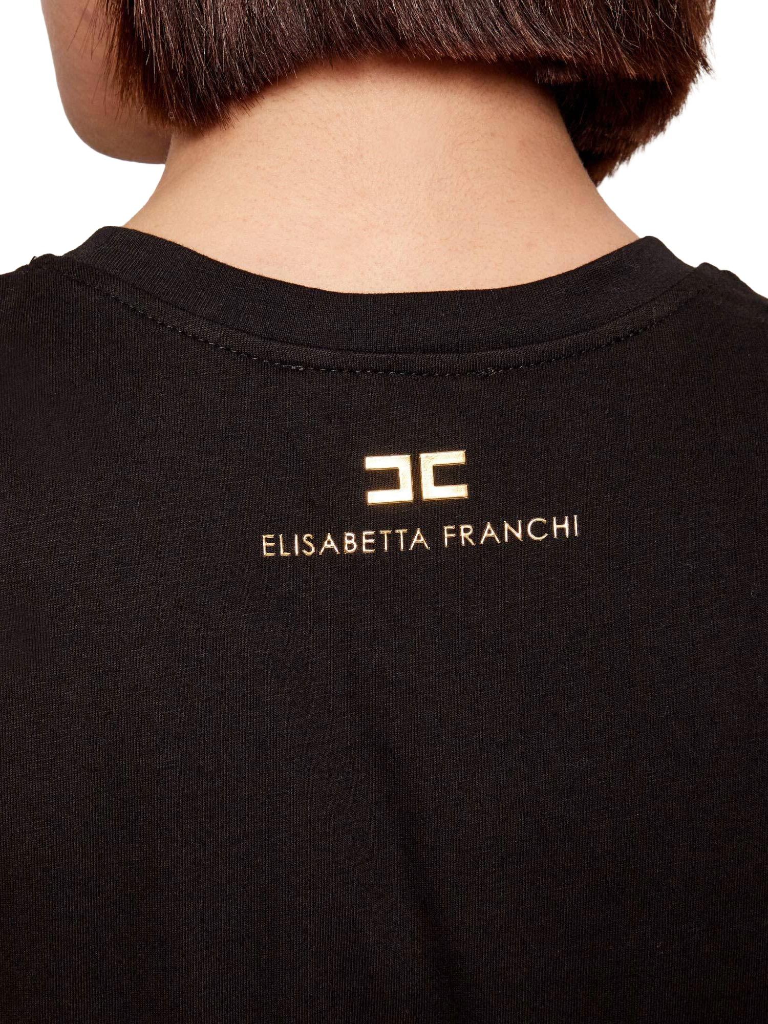 Elisabetta Franchi T-shirt con nodo